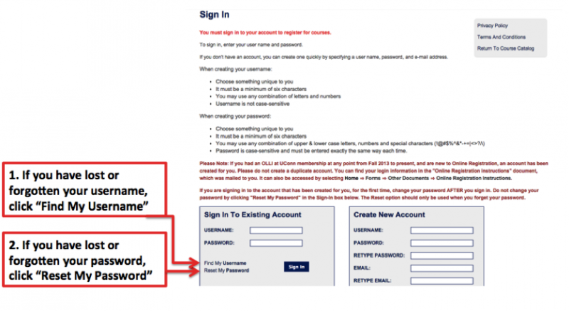 Help: Forgot Login Information?